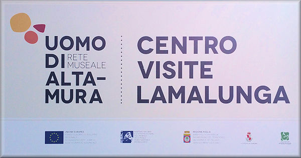 cartello all'ingresso del centro visite Lamalunga