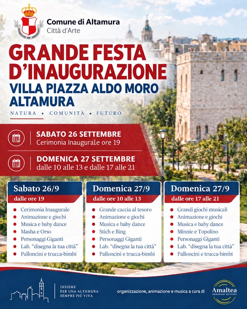 Inaugurazione Piazza Moro