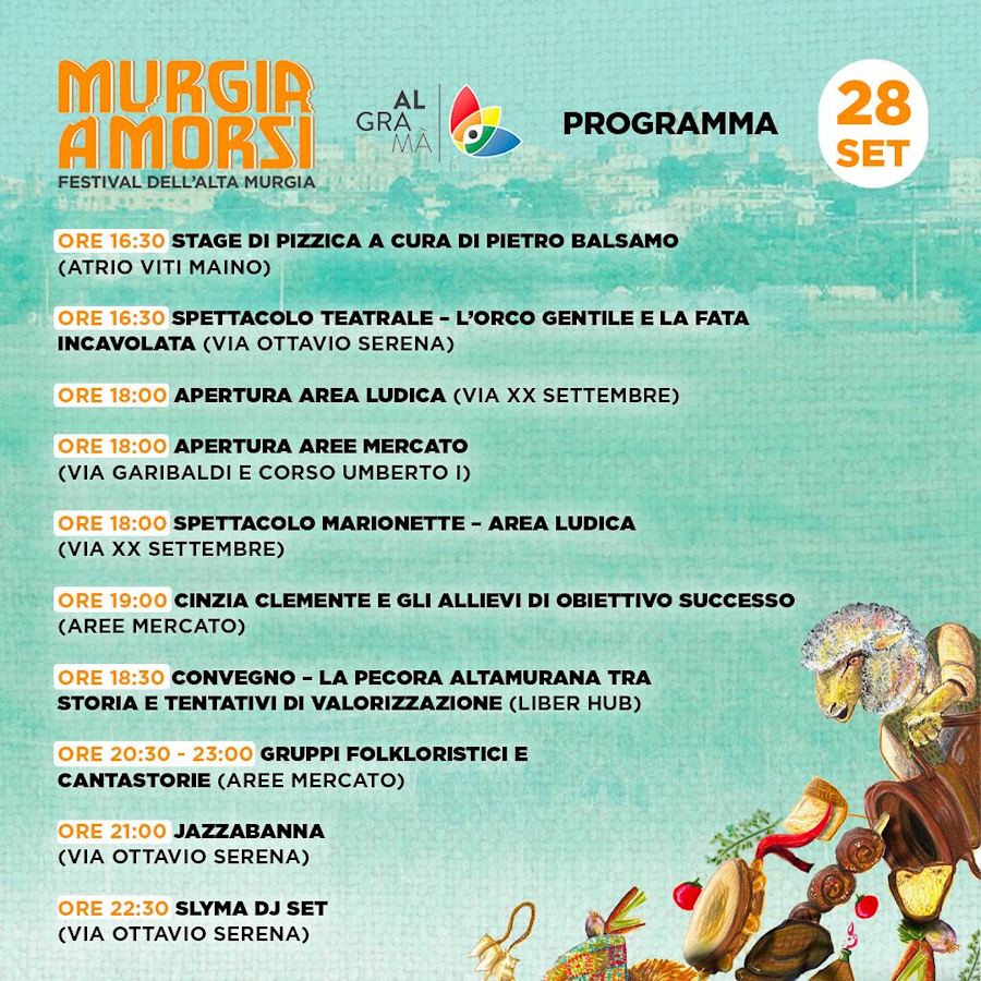 programma 28 settembre - Murgia a morsi - AlGraMa