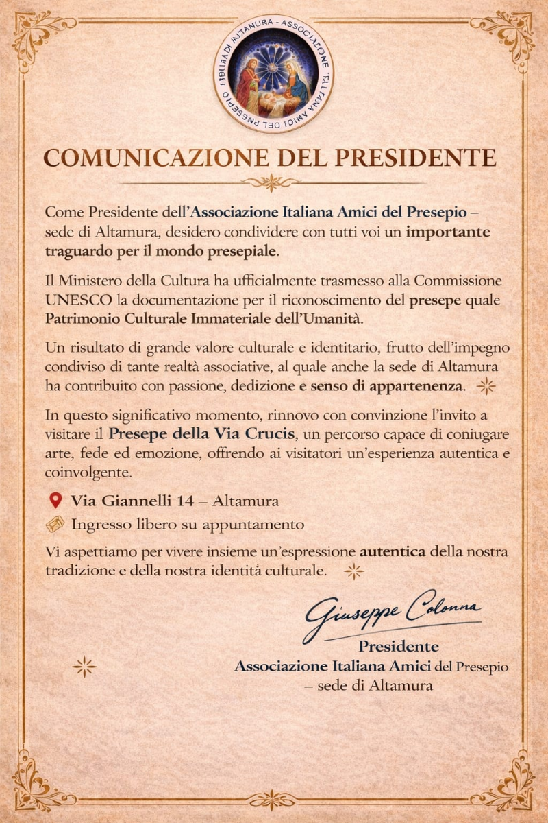 COMUNICATO