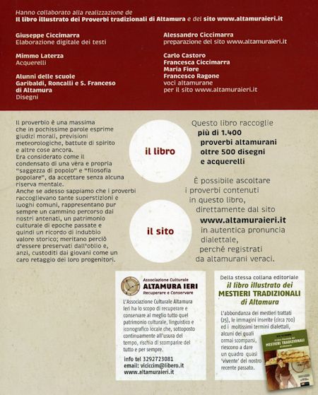 PROVERBI TRADIZIONALI