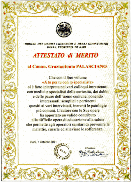 Attestato di Benemerenza